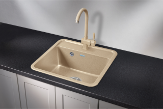 Мойка кухонная Granula Standart 5001, БЕЖЕВЫЙ