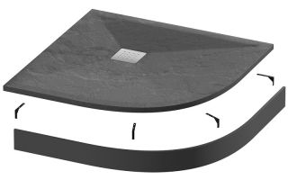 Душевой поддон Grossman Strong GR-S29090 90x90см графит