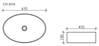 Раковина Ceramica Nova Element CN5018 61см белый