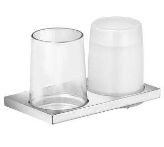 Держатель с дозатором мыла и стаканом для зубных щёток Keuco Edition 11153019000-K хром