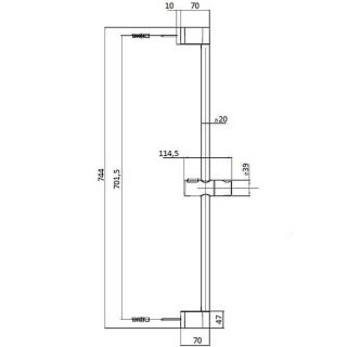 Душевой гарнитур Bossini Syncronia DE8008T.030 хром