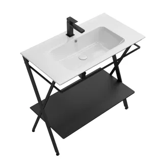 Металлическая структура-консоль Kerama Marazzi Piano Next PIA.N.85\BLK 85 см чёрный матовый