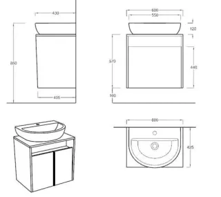 Тумба под раковину Kerama Marazzi Pro PRO.60.2\WHT 60 см белый/дуб Орегон