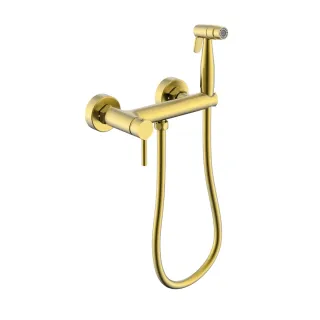 Гигиенический душ со смесителем Raglo R20.51.03 золотой сатин