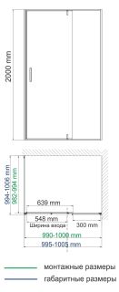 Душевой уголок Wasserkraft Aisch 100x100см золото 55P19