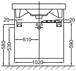 Тумба под раковину Jacob Delafon Odeon Up EB994-E10 100 см квебекский дуб