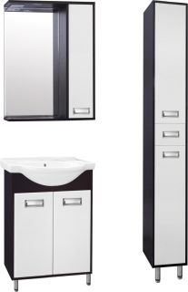 Зеркало-шкаф Style Line Эко Стиль W Панда 60/С белый/венге ЛС-00000088