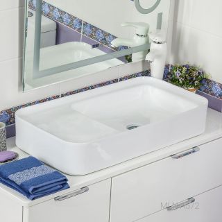 Накладная раковина Melana A572-805 77см белый