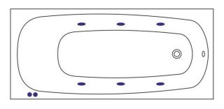 Гидромассажная ванна Whitecross Layla 0102.170075.100.SOFT.BR 170x75см Soft бронза