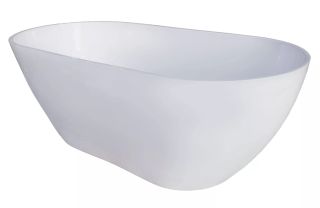 Ванна из искусственного камня AquaStone Бали 160x75см белый