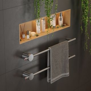 Электрический полотенцесушитель Broner Bruno NF.BR.007.100.0000.S 100 см без кнопки сатин