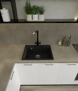 Мойка кухонная GranFest URBAN 658 серый