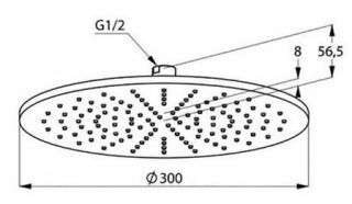 Верхний душ Kludi A-QA хром 6433005-00