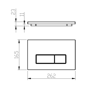 Кнопка смыва Boheme 669-B чёрный
