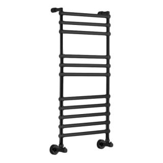 Полотенцесушитель водяной Margaroli Sole 464/11/535 Black matt 107x53 см чёрный матовый