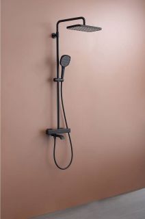 Душевая стойка Raglo R22.26.06 с термостатом чёрный