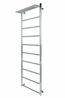 Полотенцесушитель водяной Indigo Line LLSHSW130-60R-б/п-120 с полкой 130x60 см хром