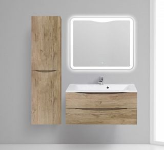 Шкаф-колонна BelBagno подвесной левосторонний 40x150см Rovere Nature FLY-MARINO-1500-2A-SC-RN-P-L