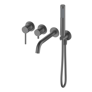 Встраиваемый смеситель для ванны Wonzon & Woghand Stick WW-889017-BGM тёмный графит