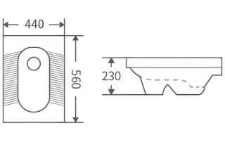 Комплект SantiLine SL-5040+SL-02 чаша Генуя с бачком скрытого монтажа и клавишей смыва хром