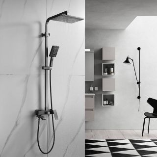 Душевая стойка Rose R1556T пепельный