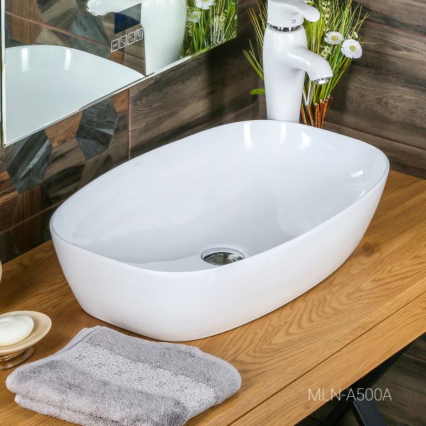 Накладная раковина Melana A500A-805 60см белый