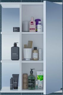 Зеркальный шкаф СанТа Ника 101085 50см правый фацет белый