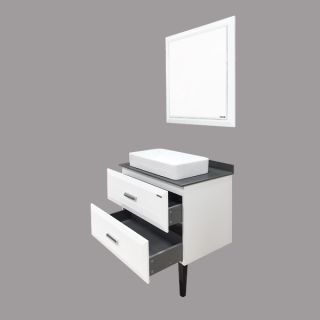 Comforty Зеркало "Империя-80" белый глянец