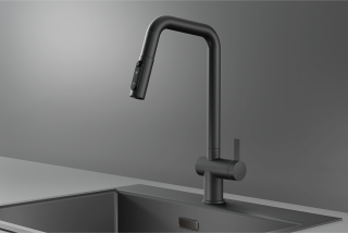 Смеситель для кухни Granula Kitchen Space 7273, ГРАФИТ МАТОВЫЙ