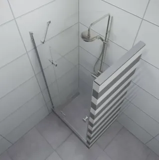 Душевая дверь Triton Бруно Щ0000053750 99 см профиль хром стекло прозрачное