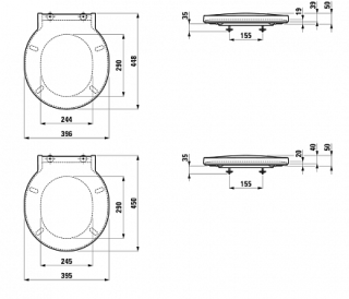 сиденье для унитаза 8.9428.1.000.000.1