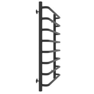 Полотенцесушитель водяной Laris Стандарт 73208015ЧМ П8 50x80см чёрный матовый