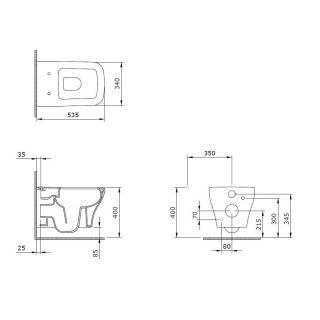 Подвесной унитаз Allen Brau Infinity 4.21011.20 белый