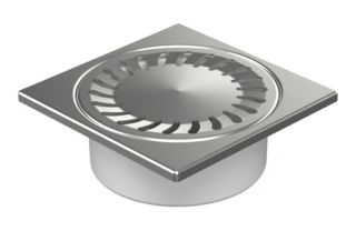 Душевой трап Paini 320XN с решёткой Sun 15см хром глянец