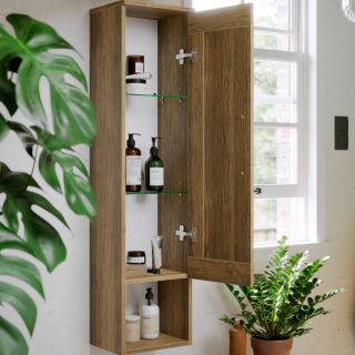 Шкаф-пенал Aqwella Craft CRF0503DB подвесной 30 см