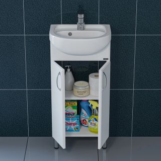 Тумба под раковину СанТа Сити 101203 40см белый