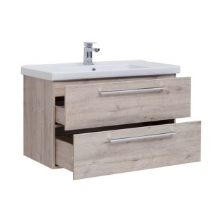 Тумба подвесная Dreja.Rus GIO 100 под умывальник Эйфория-100, дуб кантри