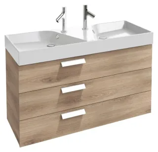 Раковина Jacob Delafon Rythmik EXM112-00 двойная 120 см белый