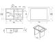 Мойка кухонная Granula 7802, БАЗАЛЬТ