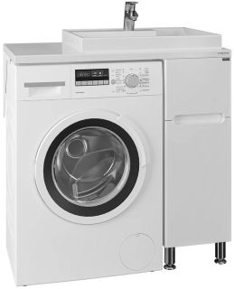 Тумба под раковину для стиральной машины СанТа Лондон 224027 29см белый