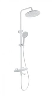 Душевая стойка Wonzon & Woghand Neo WW-B3035-A2-MW с термостатом белый матовый
