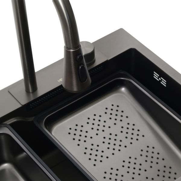 Мойка D6846B+6 Melana ProfLine 3,0/215 графит