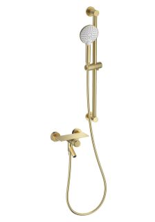 Смеситель для ванны с душевым гарнитуром Wonzon & Woghand Click WW-FE05L222-BG брашированное золото