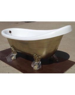 Ванна из искусственного камня Фэма Стиль Салерно на опорах RAL 168x65 см