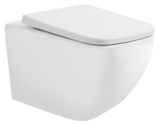 Подвесной унитаз Art&Max Maxima безободковый белый AM010CHR