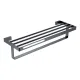 Полка для полотенец Boheme Q 10947-SGM оружейная сталь