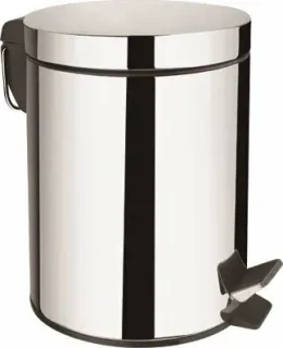 Ведро для мусора Aquanet 298618 8 л никель