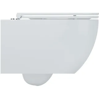 Унитаз подвесной ArtMax Torino AM823-V безободковый с вихревым смывом и сиденьем микролифт белый