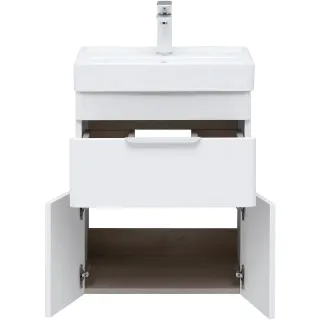 Тумба под раковину Aquanet Ирис New 310147 50 см белый глянец