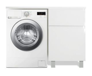 Напольная тумба с раковиной Эстет Dallas Luxe ФР-00002907 П 140см два ящика белый